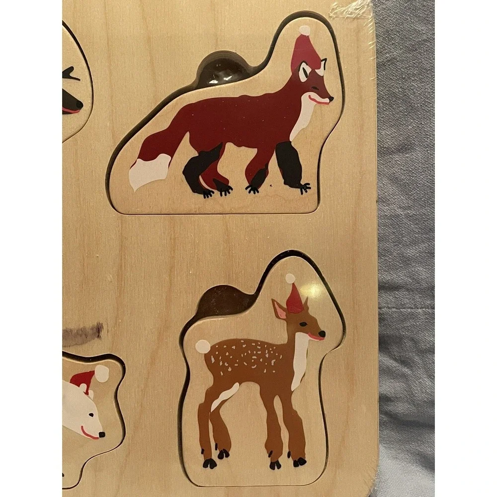 NEW IKEA Vinter 2021 Winter Christmas Animals Wooden Chunky‎ Jigsaw Puzzle